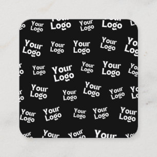 Ihr Design- oder Firmenlogo Random Platzierung Quadratische Visitenkarte