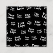 Ihr Design- oder Firmenlogo | Random Platzierung Quadratische Visitenkarte (Vorderseite)