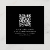 Ihr Design- oder Firmenlogo | Random Platzierung Quadratische Visitenkarte (Rückseite)