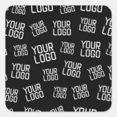 Ihr Design- oder Firmenlogo | Random Platzierung Quadratischer Aufkleber (Vorderseite)