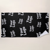 Ihr Design- oder Firmenlogo | Random Platzierung Strandtuch (Vorderseite)