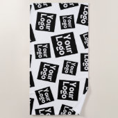 Ihr Design- oder Firmenlogo | Random Platzierung Strandtuch (Vorderseite)