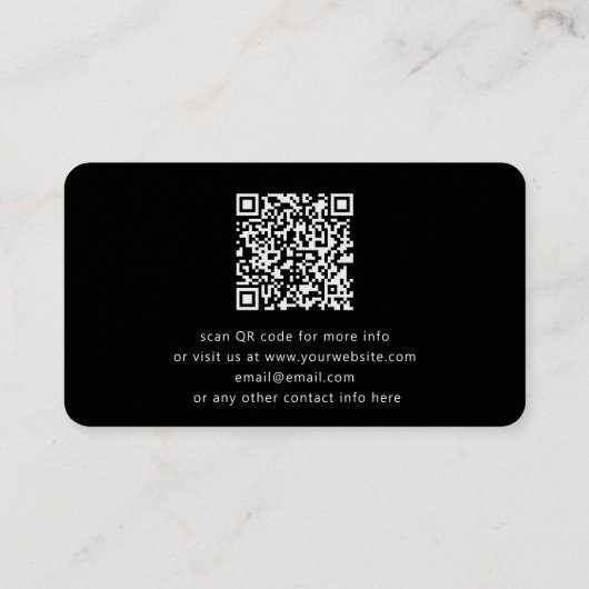 Ihr Design- oder Firmenlogo | Random Platzierung Visitenkarte (Rückseite)