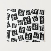 Ihr Design- oder Firmenlogo | Random Platzierung Wandteppich (Vorderseite (Horizontal))