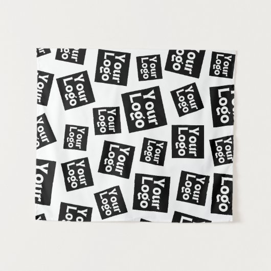 Ihr Design- oder Firmenlogo | Random Platzierung Wandteppich (Vorderseite (Horizontal))