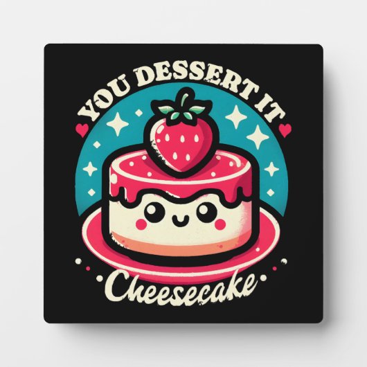 Ihr Dessert - Cheesecake Kawaii Fotoplatte (Vorderseite)