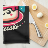 Ihr Dessert - Cheesecake Kawaii Geschirrtuch (Viertel Falte)