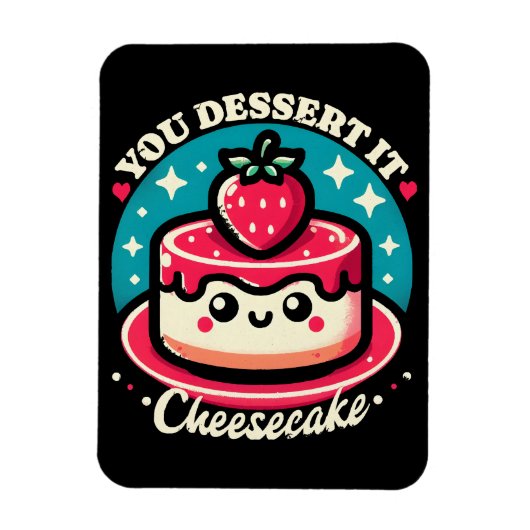 Ihr Dessert - Cheesecake Kawaii Magnet (Vertikal)