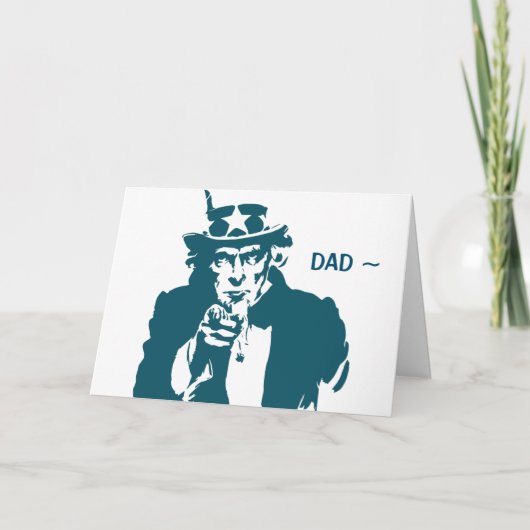 IHR" DIE TAGESKARTE DES VATES DANKESKARTE (Vorderseite)