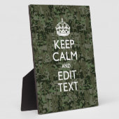 Ihr digitaler Text Camouflage Woodland Behalte Ruh Fotoplatte (Seite)