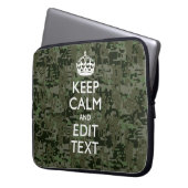 Ihr digitaler Text Camouflage Woodland Behalte Ruh Laptopschutzhülle (Vorderseite Links)