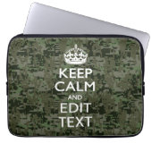 Ihr digitaler Text Camouflage Woodland Behalte Ruh Laptopschutzhülle (Vorderseite)