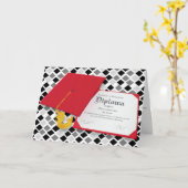 Ihr Diplom Karte (Gelbe Blume)