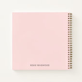 Ihr Dreams Blush Pink Journal Notebook Notizblock (Rückseite)