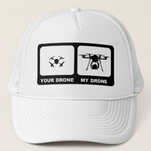IHR DROHNE/MEIN DROHNE Weiß Truckerkappe