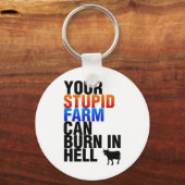 Ihr duider Bauernhof kann in der Hölle brennen Schlüsselanhänger (Vorderseite)