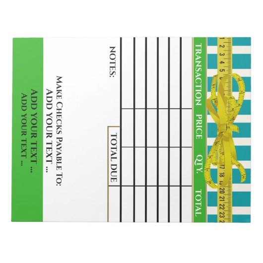 Ihr E-Mail-Editor Notizblock (Vorderseite)