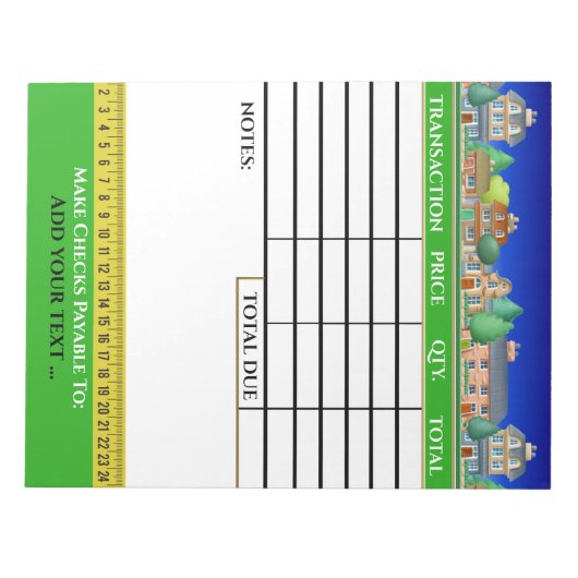 Ihr E-Mail-Editor Notizblock (Vorderseite)