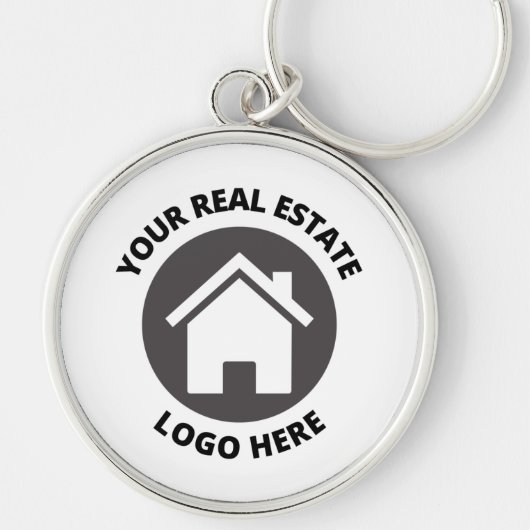 Ihr echtes Anwesen-Logo hier Schlüsselanhänger (Vorne)