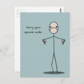 Ihr Ehegatte Sind zum Kotzen Postkarte (Vorne/Hinten)