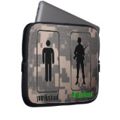 Ihr Ehemann, meine Ehemann-Armee-Ehefrau Laptopschutzhülle (Vorne Rechts)
