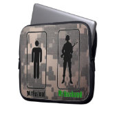 Ihr Ehemann, meine Ehemann-Armee-Ehefrau Laptopschutzhülle (Vorderseite Links)