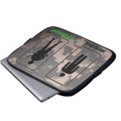 Ihr Ehemann, meine Ehemann-Armee-Ehefrau Laptopschutzhülle (Vorne Knopf)