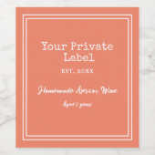 Ihr eigener Apricot Wein Weinetikett (Einzelnes Label)