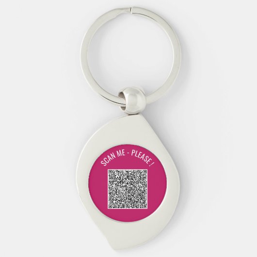 Ihr eigener Design Scan Info QR Code Schlüsselanhä Schlüsselanhänger (Vorderseite)
