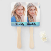 Ihr eigener Foto Monogram-Abschluss Fächer (Vorne und Hinten)