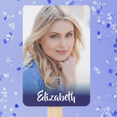 Ihr eigener Foto Monogram-Abschluss Fächer