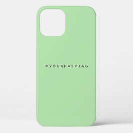 Ihr eigener Hashtag | Moderne Trending Mint Green Case-Mate iPhone Hülle