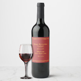 Ihr eigener, hausgemachter Apfelwein Weinetikett