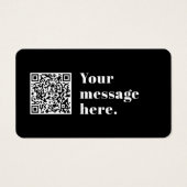 Ihr eigener hochgeladener QR-Code und bearbeitbare (Vorderseite)