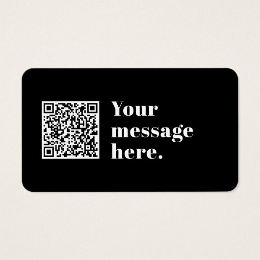 Ihr eigener hochgeladener QR-Code und bearbeitbare (Vorderseite)