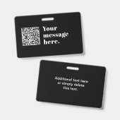 Ihr eigener hochgeladener QR-Code und bearbeitbare Ausweis (Front & Back)