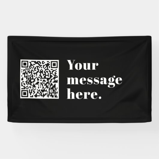 Ihr eigener hochgeladener QR-Code und bearbeitbare Banner (Horizontal)