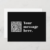 Ihr eigener hochgeladener QR-Code und bearbeitbare Dankeskarte (Vorne/Hinten)