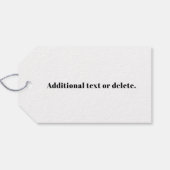 Ihr eigener hochgeladener QR-Code und bearbeitbare Geschenkanhänger (Rückseite Horizontal)