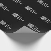 Ihr eigener hochgeladener QR-Code und bearbeitbare Geschenkpapier (Ecke)