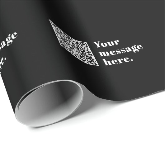 Ihr eigener hochgeladener QR-Code und bearbeitbare Geschenkpapier (Rolleneckpunkt)