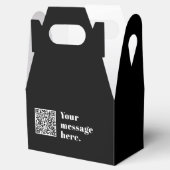 Ihr eigener hochgeladener QR-Code und bearbeitbare Geschenkschachtel (Geöffnet)