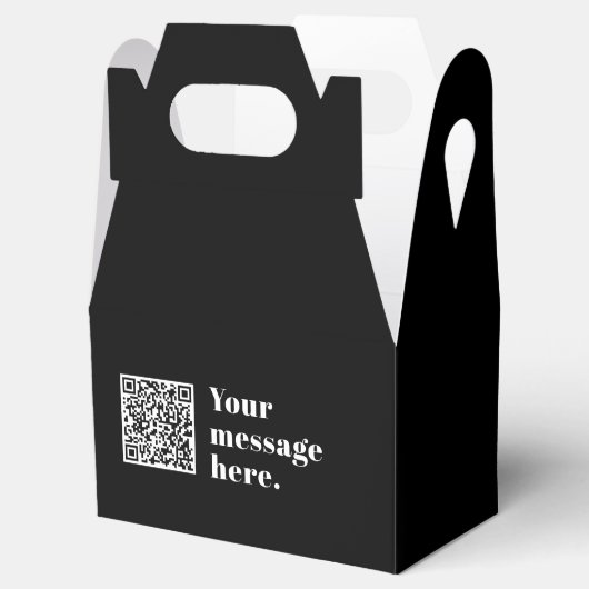 Ihr eigener hochgeladener QR-Code und bearbeitbare Geschenkschachtel (Geöffnet)