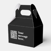 Ihr eigener hochgeladener QR-Code und bearbeitbare Geschenkschachtel (Vorderseite)