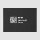 Ihr eigener hochgeladener QR-Code und bearbeitbare Seidenpapier (Vorderseite)