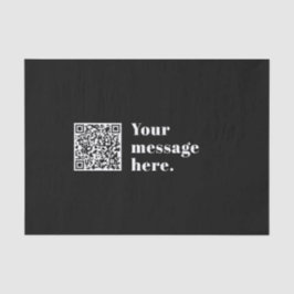 Ihr eigener hochgeladener QR-Code und bearbeitbare Seidenpapier