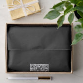 Ihr eigener hochgeladener QR-Code und bearbeitbare Seidenpapier (Geschenk)