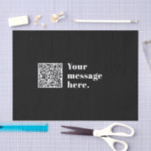 Ihr eigener hochgeladener QR-Code und bearbeitbare Seidenpapier (Handwerk)