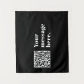 Ihr eigener hochgeladener QR-Code und bearbeitbare Wandteppich (Vorderseite)