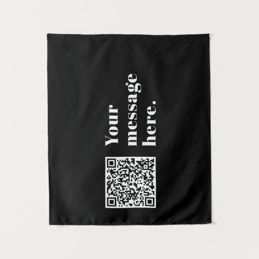 Ihr eigener hochgeladener QR-Code und bearbeitbare Wandteppich (Vorderseite)